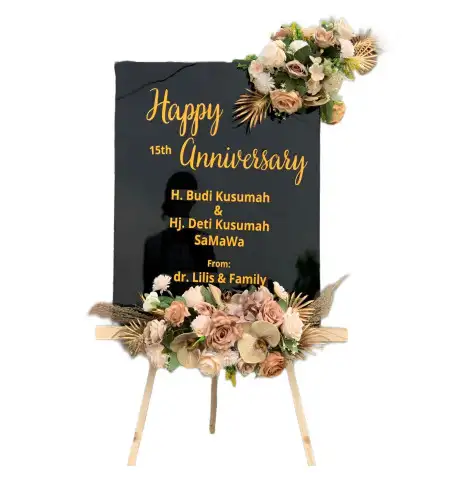 Papan Bunga Akrilik Borangan