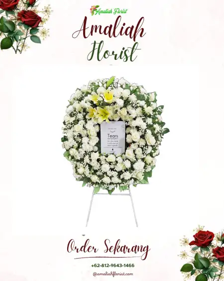 Krans Bunga Duka Borangan